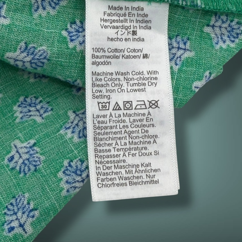 J. Crew Green Ruffle Sleeveless Blouse L - Picture 3 of 4